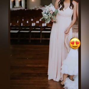 Lulu’s Blush Bridesmaid dress
